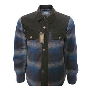 NEW Pendleton Mens Plaid TIMBERLINE Wool Shirt Jacket Size MEDIUM ($225 MSRP)